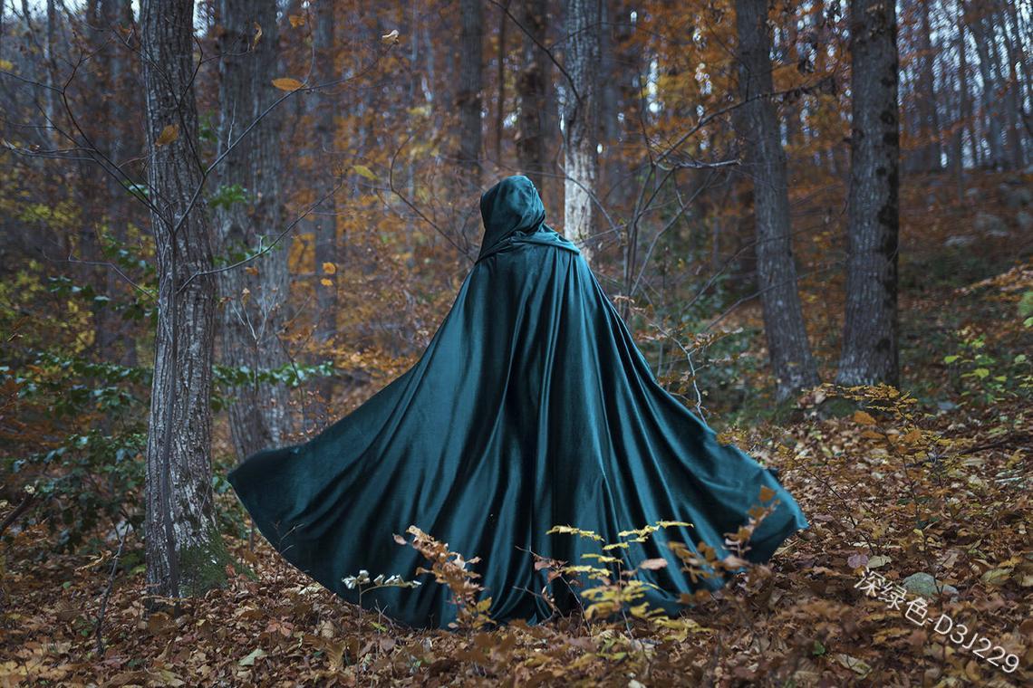 舞台表演道具演出服巫师披风斗篷万圣节服装角色扮演连帽大长袍