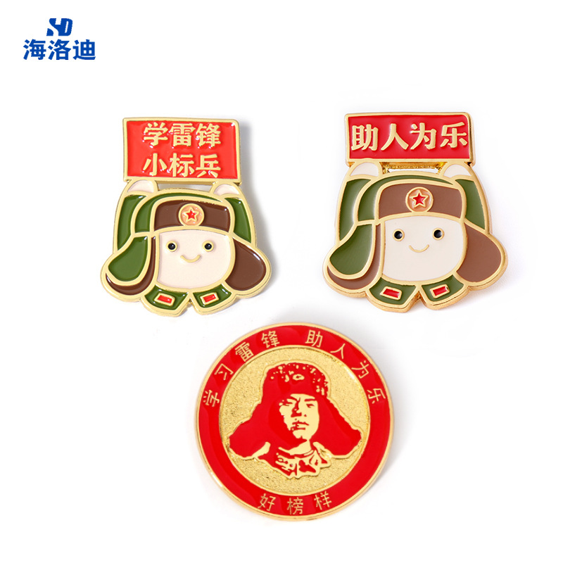 卡通人物胶胸章