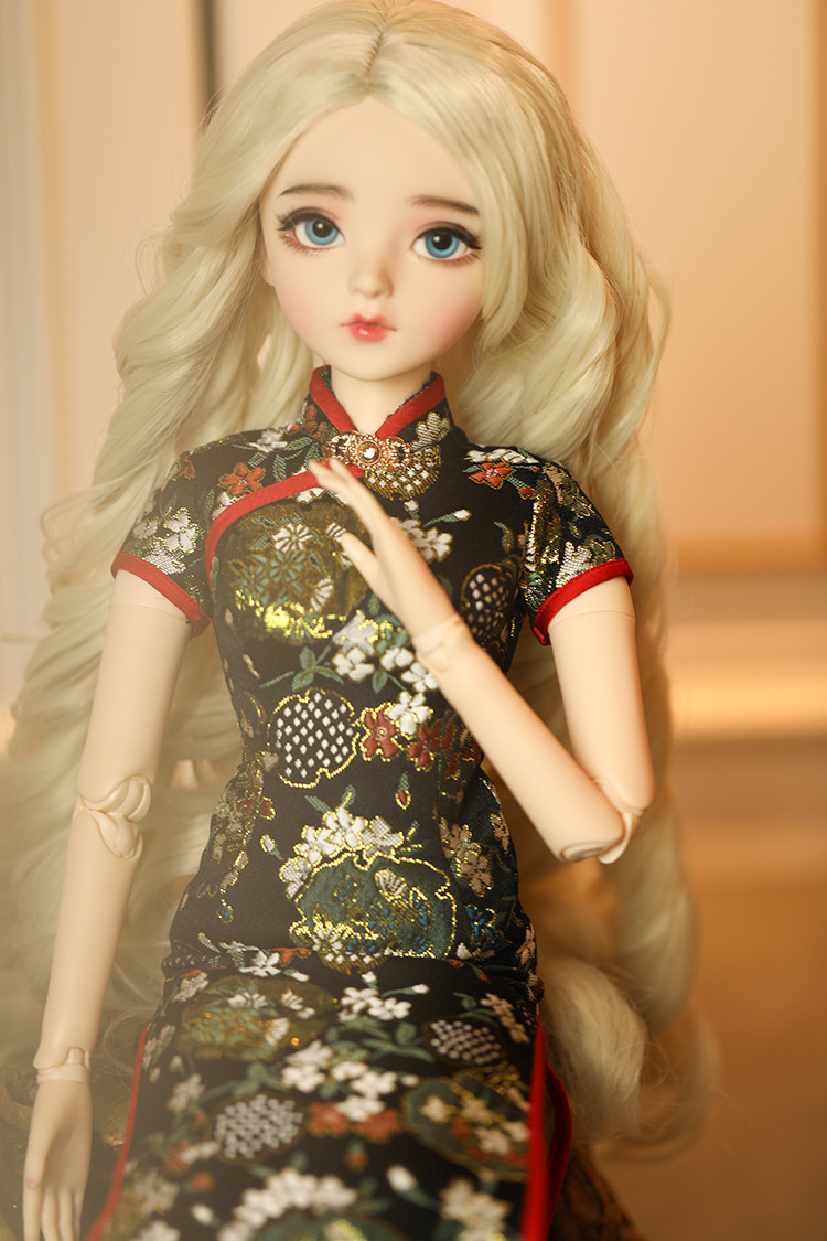 跨境60厘米娃衣旗袍古风多丽丝凯蒂公主裙bjd/sd换装服装3分现货