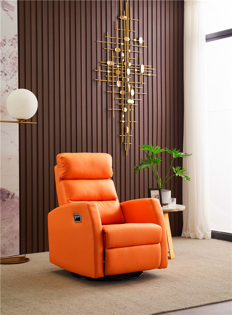 头等太空舱科技布单人沙发椅摇动旋转多功能客厅懒人休闲单椅躺椅