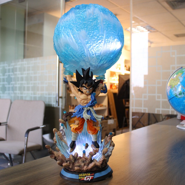 七龙珠 gt 悟空元气弹 可发光 猎手联名款 超大雕像 盒装手办模型