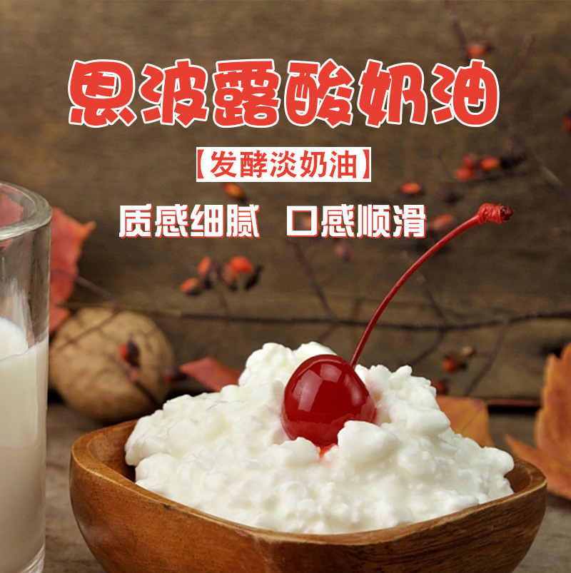 恩波露酸奶油(发酵稀奶油)sour cream 4l即食 蛋糕原料生酮商用