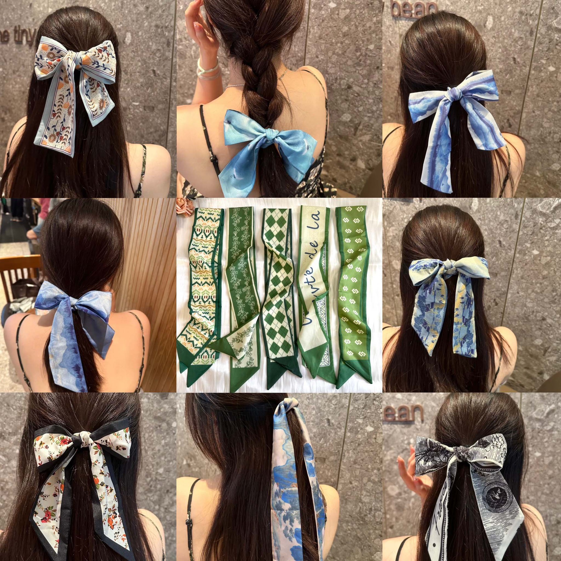 super fairy french scarf hair band summer women‘s hair band online influencer head string gift ribbon arm bag ribbon headdress