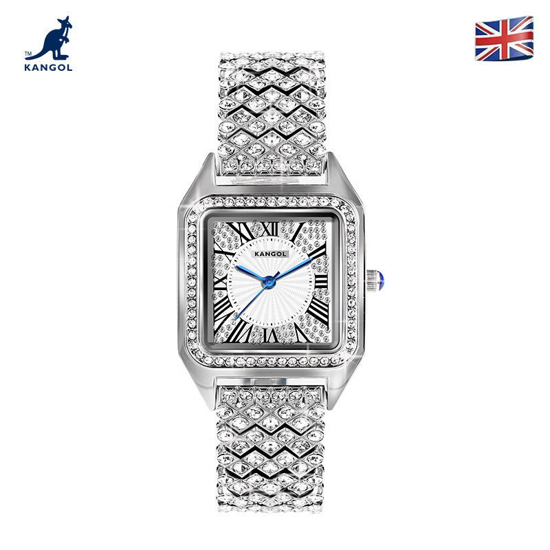 英国品牌坎戈尔袋鼠kangol全自动石英表女士手表学生防水-k665
