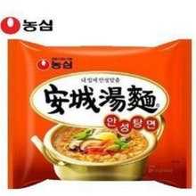 韩国进口零食 农心安城汤面 浓鲜微辣泡面125g 一箱40包