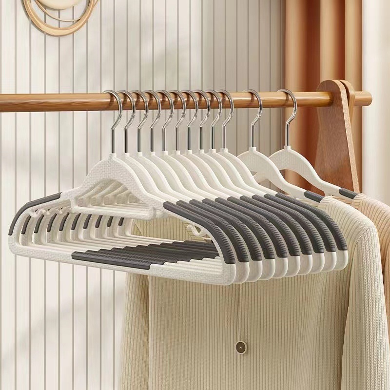 Wholesale Delivery Home Non-Slip Hanger Hanger Clothes Traceless Clothes Rack Best-Seller on Douyin Double-Seat Hanger