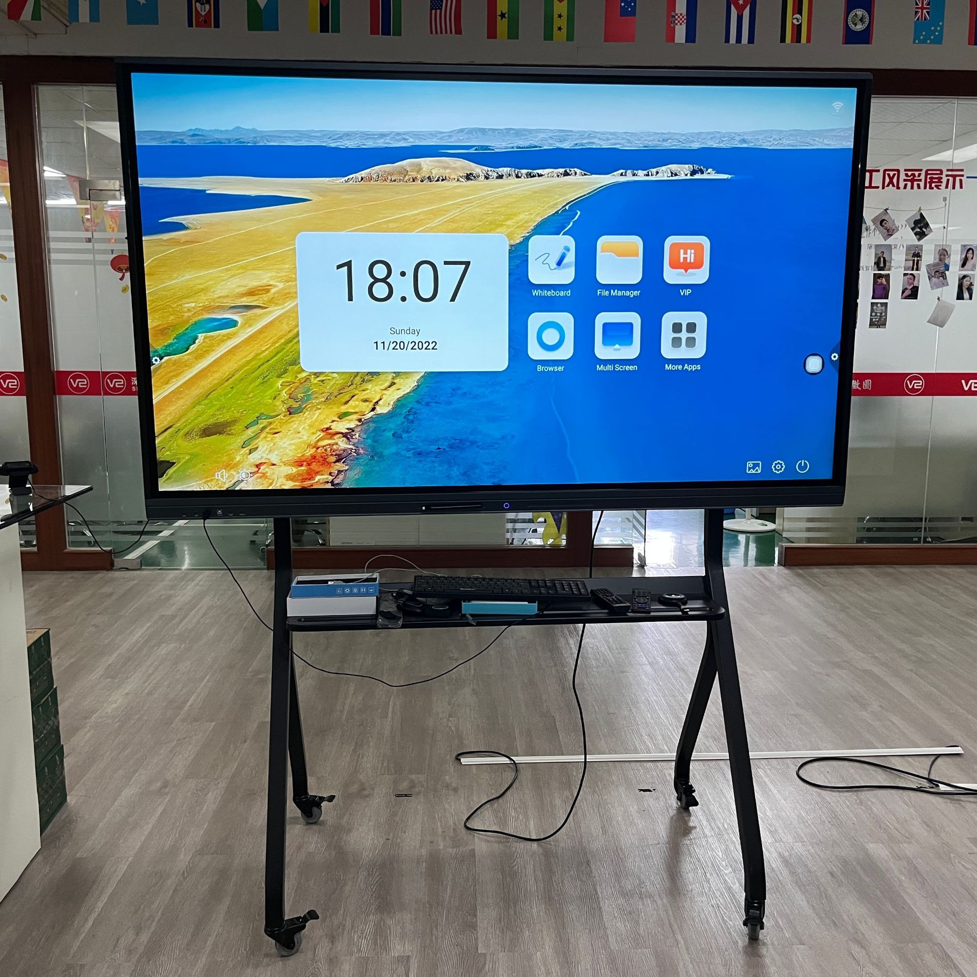 55/65寸多媒体教学一体机会议培训电子白板幼儿园触摸屏电视电脑
