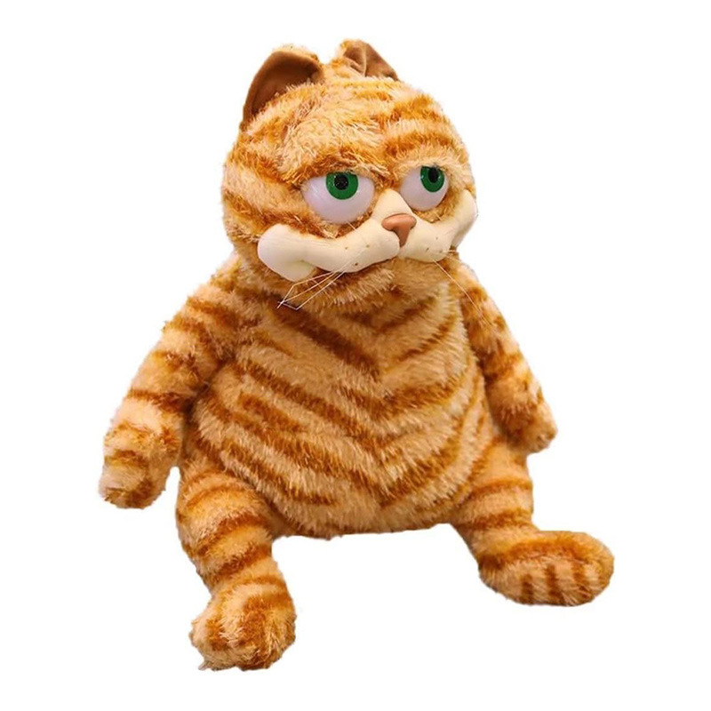新款跨境热销肥猫公仔加菲胖猫抓娃娃机毛绒玩具儿童女生生日礼物