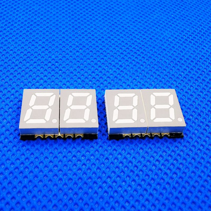 蓝光2位贴片数码管0.39英寸薄壳gs3922ab-g灰面双位兰光7段数码屏