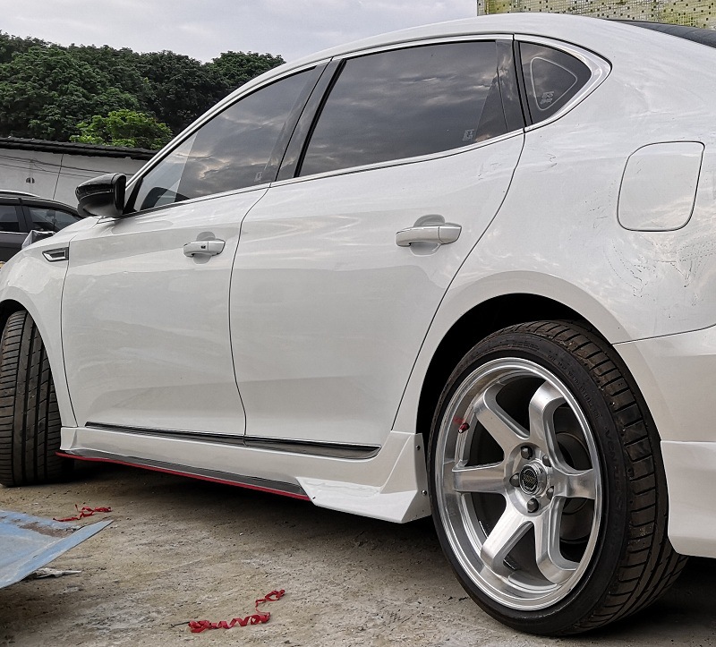 适用18-22名爵mg6左右侧裙abs汽车改装配件大小包围门槛装饰下裙