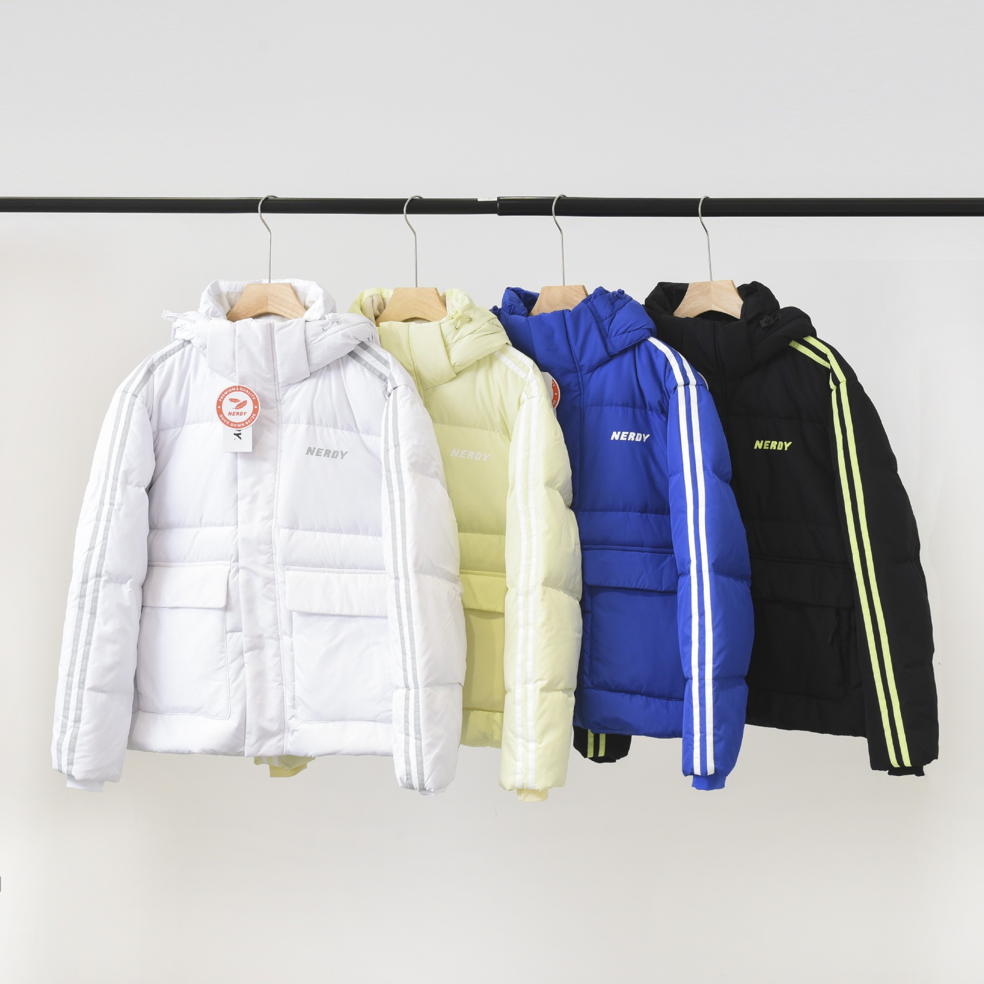 韩国潮牌nerdy明星同款羽绒服23秋冬新款白鸭绒-阿里巴巴