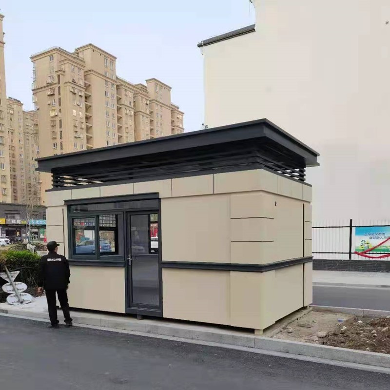 厂家量身定制真石漆岗亭小区保安岗亭值班室收费亭工厂学校门卫室