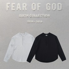 高版本FEAR OF GOD FOG主线第六季亨利领纽扣长袖高街美潮卫衣 潮