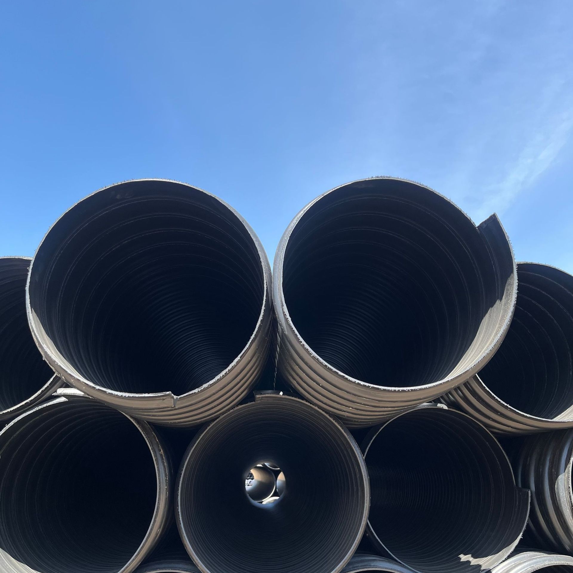 hdpe钢带管 增强聚乙烯螺旋波纹管 大口径排水排污管雨水管下水管