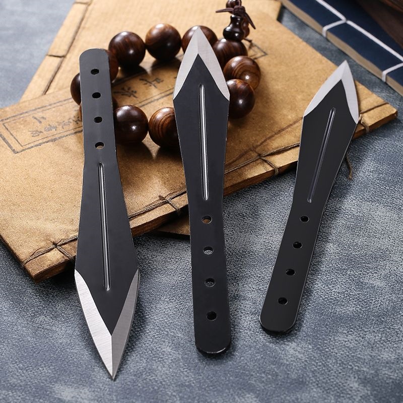 飞刀子飞镖暗器防身户外直飞开刃专业武术忍者求生野外手里剑训练