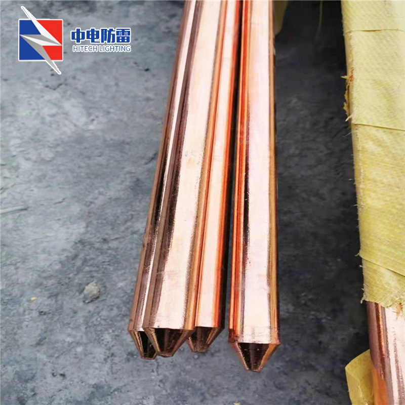 铜包钢接地极 防雷器材铜包钢圆钢 垂直接地棒 离子接地极现货