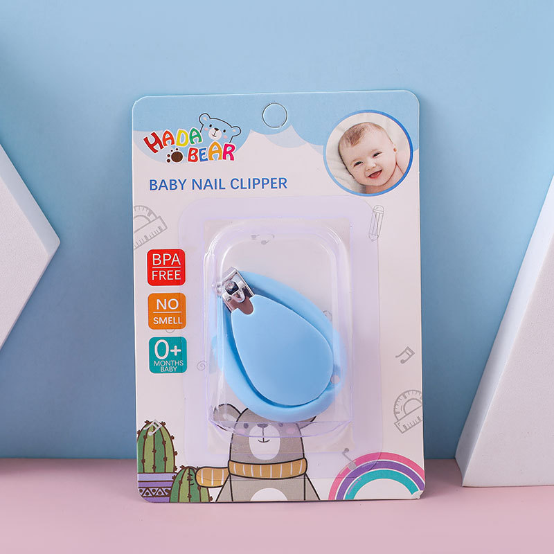 Spot Wholesale English Suction Card Baby Nail Clippers Safety Baby Nail Clippers Baby Shell Nail Clippers