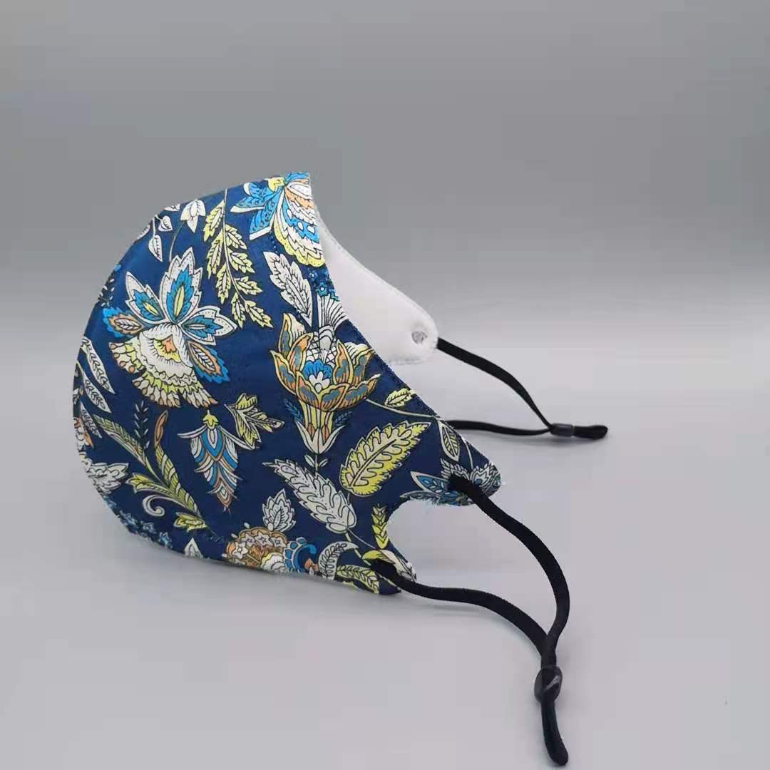 欧美跨境多色花样纯棉布透气可调节口罩 防晒防尘防雾霾 厂家直销