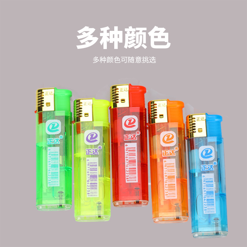 Zhengda Blue Flame Torch Lighter Wholesale Same Transparent Windproof Lighter with Reliable Quality