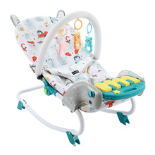 哄娃脚踏琴婴儿摇摇椅自动安抚宝宝平衡懒人摇篮躺椅可调节
