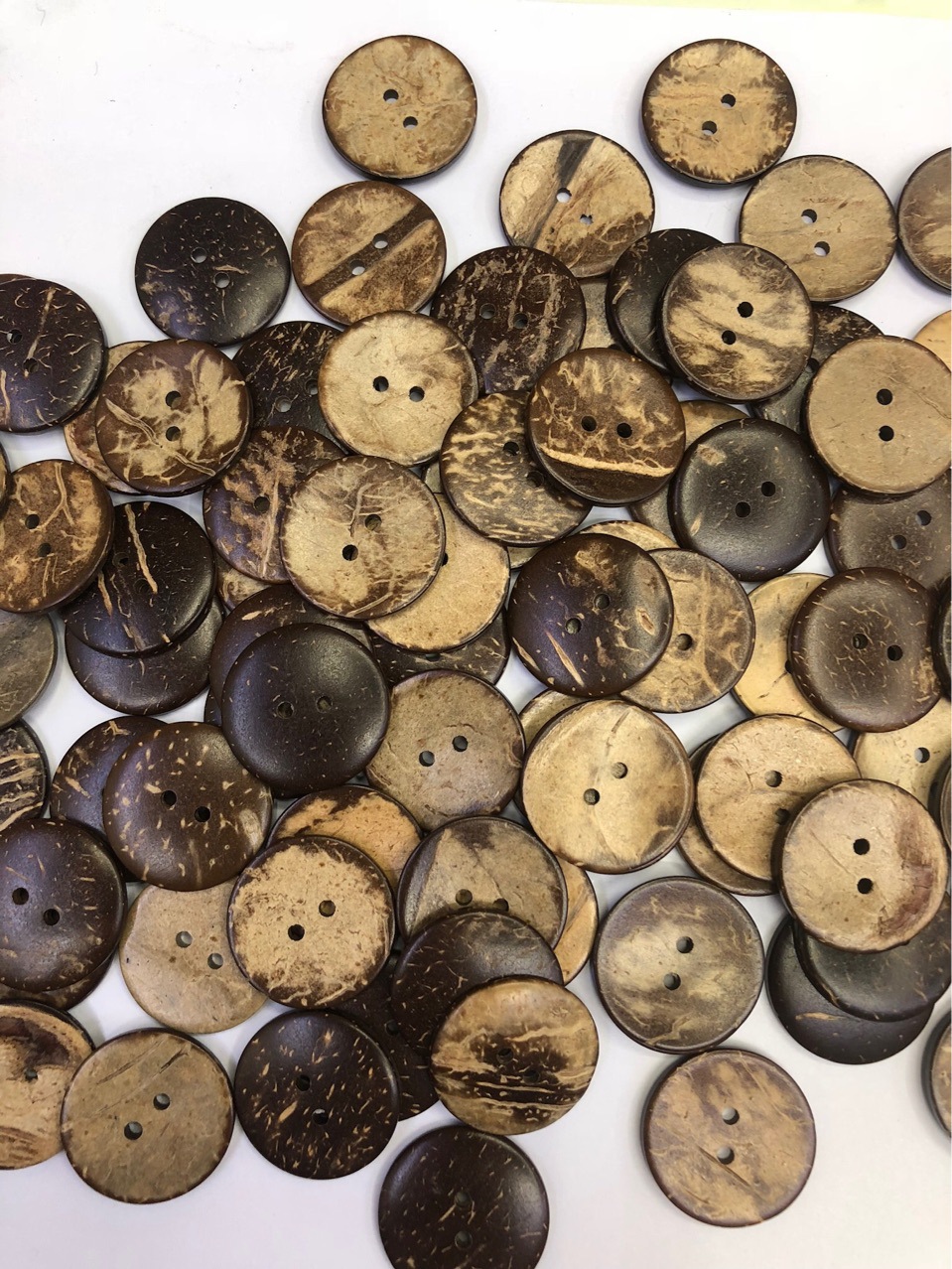 椰子纽扣椰壳木质扣子咖啡色diy衬衫毛衣大衣装饰配件