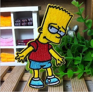 人物 精品布贴 衣服补丁刺绣贴布diy熨烫卡通 5.5x9.3cm