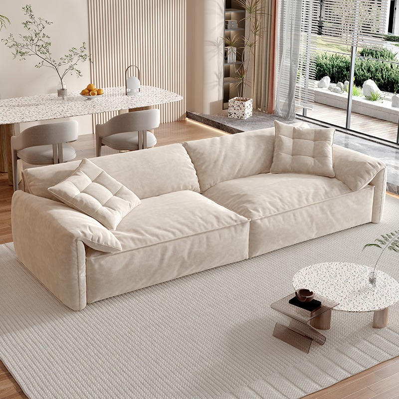 foshan sofa source factory cat scratching cloth elephant ears sofa slipcover art sofa cream style living room simple sofa