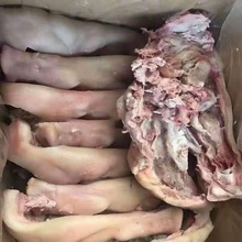 猪头肉冻品批发的市场冷冻新鲜去骨猪头肉猪脸毛重18斤卤菜食材