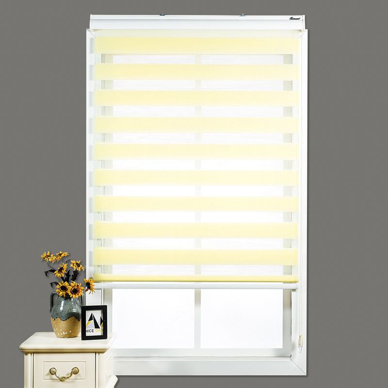 Louver Curtain Roller Shutter Day & Night Curtain Louver Curtain Double Roller Blind Soft Gauze Curtain Curtain Light Shade Tracery