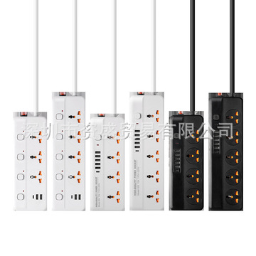 跨境外销越南泰国菲律宾外贸墨西哥排插多开关usb接线板电源插座