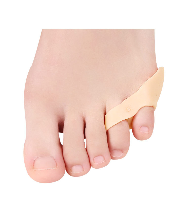 新款双孔脚趾分离器男女双环矫正小脚趾分离小脚趾梳理脚趾分离器