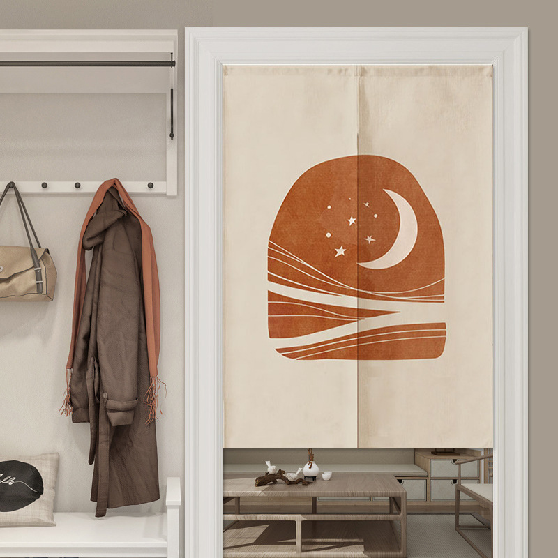 门帘隔断帘空调挡风帘厨房挂帘遮挡布免打孔卧室家用厕所隐私挡煞