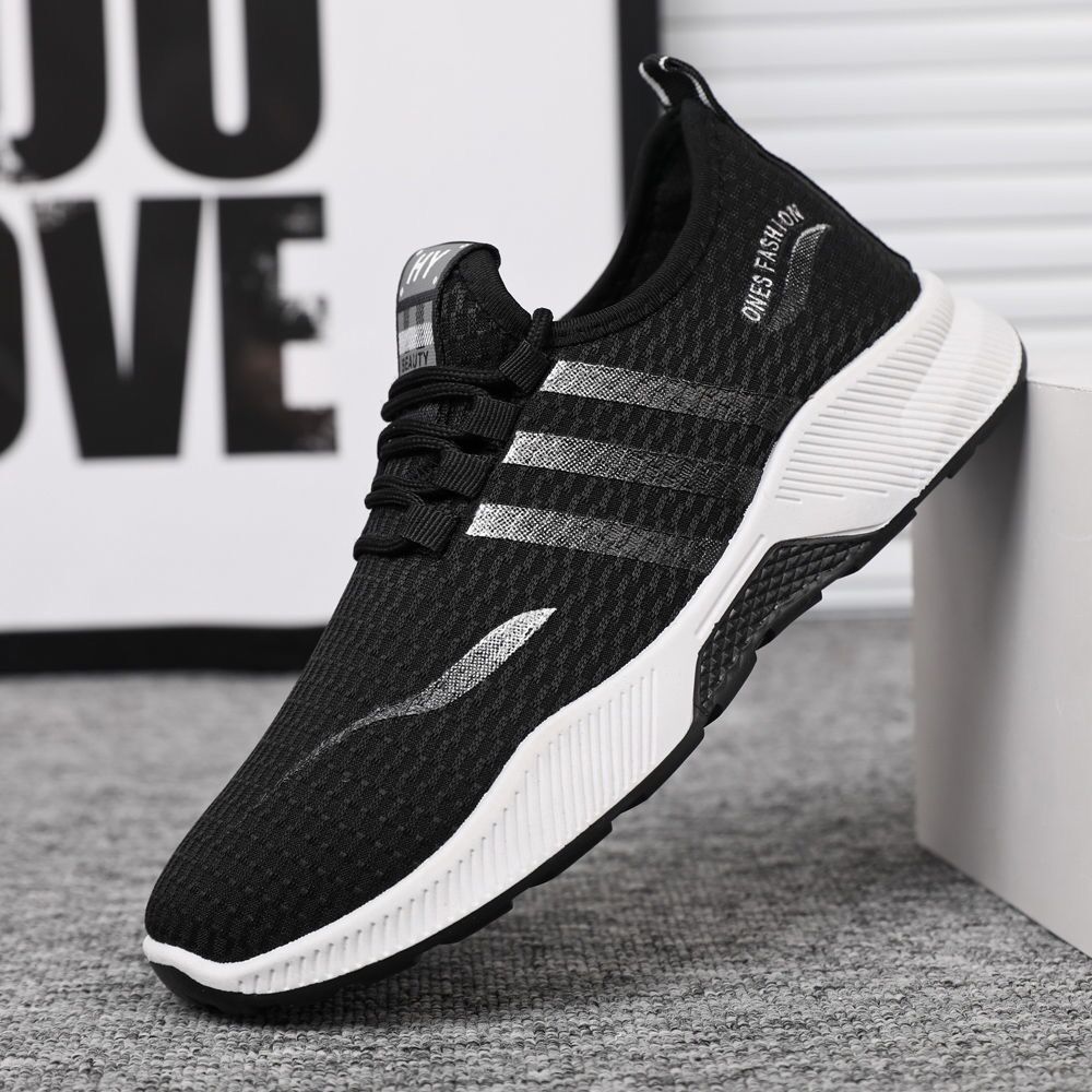 Men's Shoes Foreign Trade Casual Sneaker Korean Fashion Trendy Running Lightweight Soft Sole Student Board Shoes Work Shoes Delivery