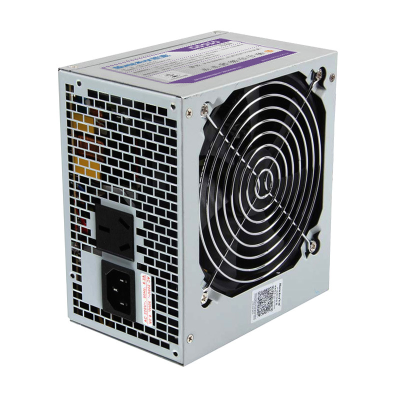 航嘉gs705 额定600 大风扇静音台式电脑电源3年保修