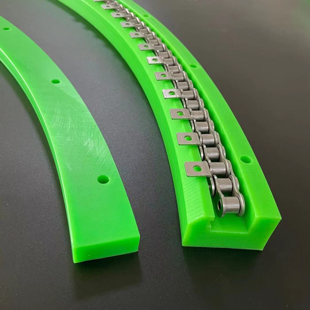 食品输送机配件导轨条 厂家加工聚乙烯链条托条工业链条塑料导轨