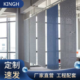 现代简约办公室间隔毛毡屏风装饰隔断镂空吸音吊屏