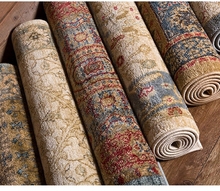 WUQA加厚仿羊绒地毯美式复古民族风客厅茶几毯摩洛哥卧室床边毯土