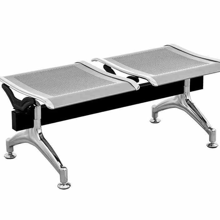 三人位无扶手平板连排椅休息椅等候椅机场椅无靠背公共座椅候诊椅