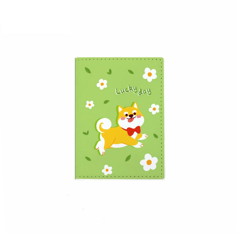 现货卡通可爱柯基狗狗pu护照夹防水护照包证件袋护照保护套批发