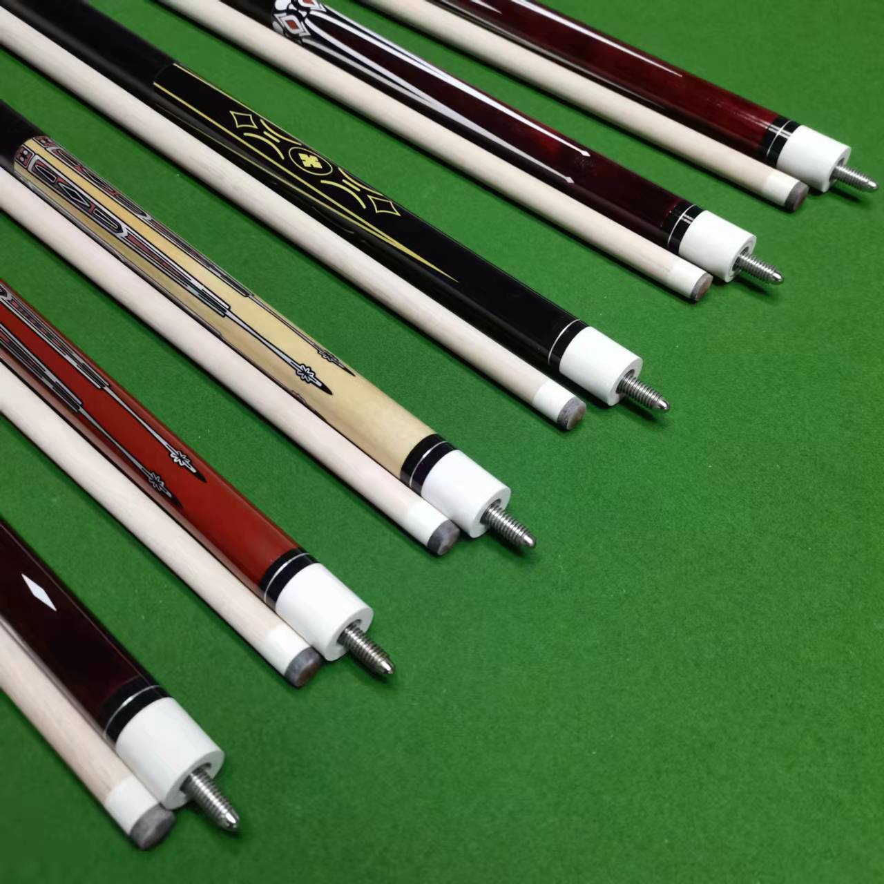 美式九球台球杆花式撞球杆俱乐部大头公杆13mm冲球杆会员开球杆