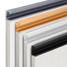 顶捷现代简约厨房橱柜门嵌入式拉手g型l型抽屉开槽暗藏式隐形把手