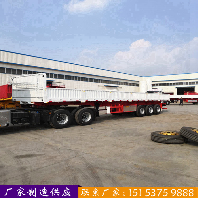 三桥偏翻半挂车 轻体13米侧翻自卸半挂车 轻型侧翻自卸半挂车