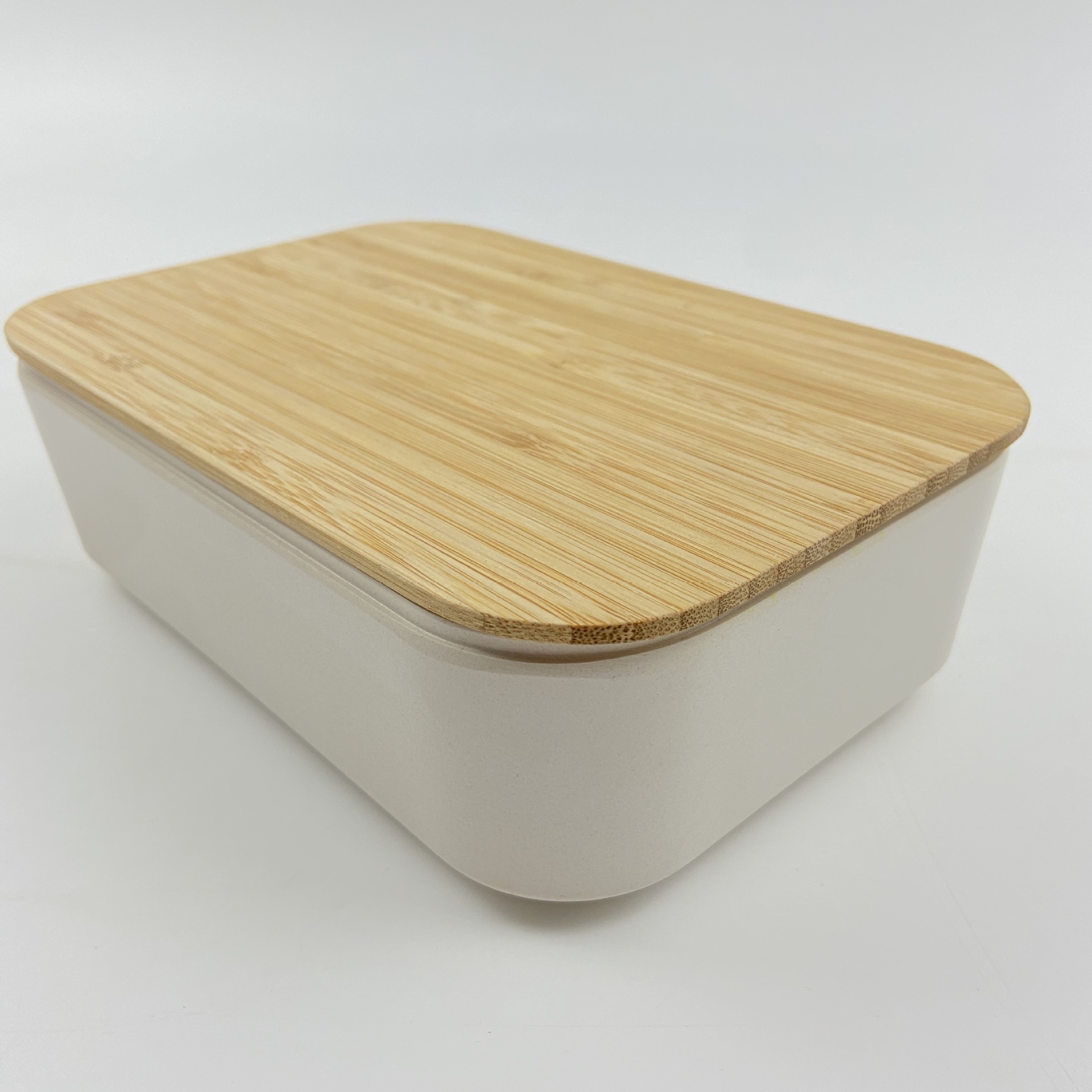 可降解竹纤维便当盒竹木盖 新款创意 可定制餐盒 家庭装户外派对