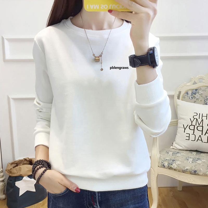 95%棉秋冬纯棉卫衣女韩版宽松上衣服加绒印花打底衫男女情侣卫衣