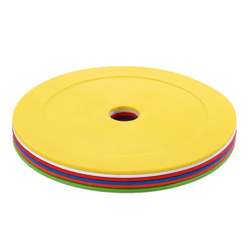 平面标志碟圆口标志碟足球训练标志盘训练障碍物圆盘平面地标垫