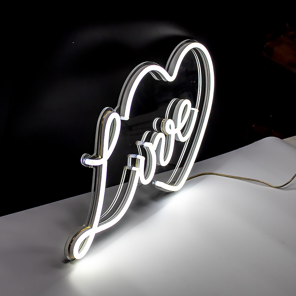 跨境led少女背影霓虹灯彩灯造型灯酒吧清吧装饰挂灯圣诞节日布置