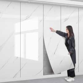 仿瓷砖墙纸自粘大理石防水防潮家用电视背景墙壁墙面遮丑装饰墙贴