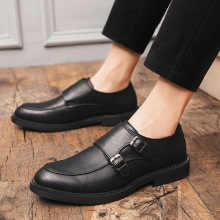 外贸跨境大码秋季新款韩版男士商务尖头休闲皮鞋英leather shoes