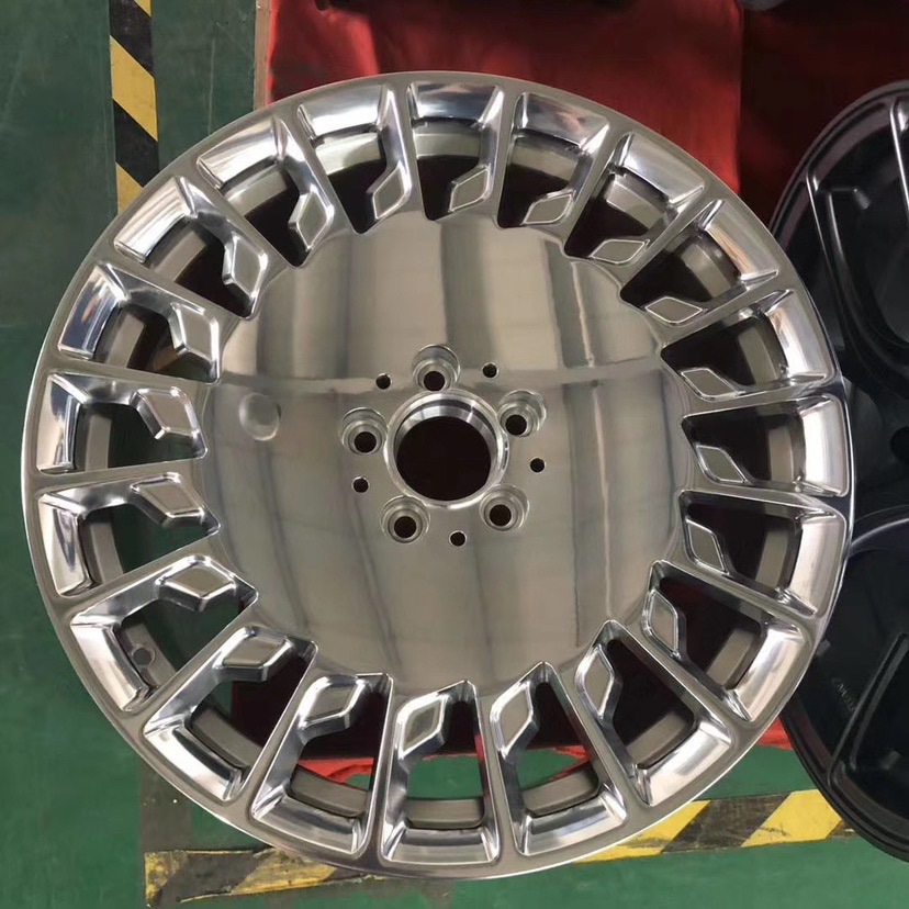 适用奔驰s680迈巴赫大饼轮毂gls奥迪红旗威霆v260锻造原厂改装e级