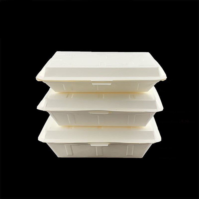 一次性纸餐盒加厚白卡纸快餐饭盒米菜烧烤打包饭餐盒蒸饺盒 整箱